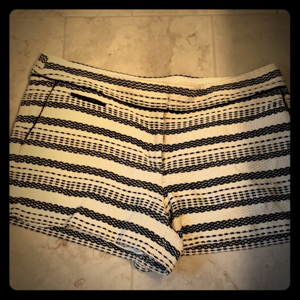 Loft Woven stripe shorts